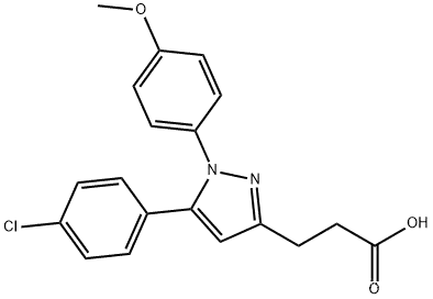 3-(5-(4-chlorophenyl)-1-(4-methoxyphenyl)-1H-pyrazol-3-yl)propanoic acid
