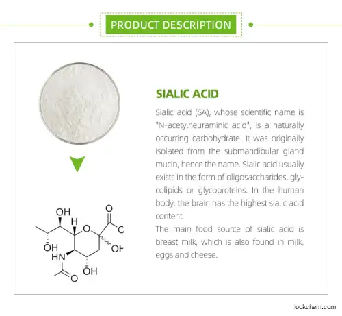 Nutrition Supplement Sialic Acid / N-acetylneuraminic Acid CAS 131-48-6