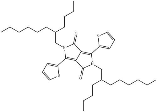 2,5‐bis(2‐butyloctyl)‐ 3,6‐di(thiophen‐2‐ yl)pyrrolo[3,4‐ c]pyrrole‐1,4(2H,5H)‐ dione