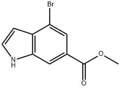 1H-Indole-6-carboxylic acid, 4-broMo-, Methyl ester