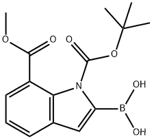 1H-Indole-1,7-dicarboxylic acid, 2-borono-, 1-(1,1-dimethylethyl) 7-methyl ester