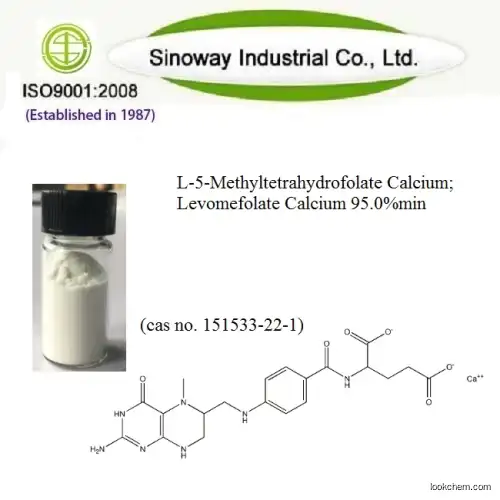 L-5-MTHF-Ca Bulk Powder Levomefolate Calcium 98%