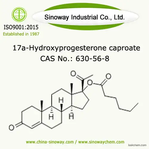 17a-hydroxyprogesterone caproate, Hydroxyprogesterone Capronate, PREGN-4-ENE-3,20-DIONE HEXANOATE