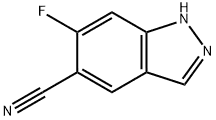 1H-Indazole-5-carbonitrile,6-fluoro-(9CI)