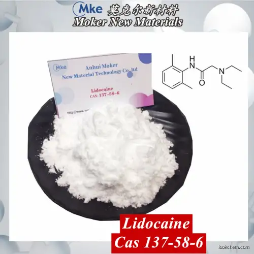 High Purity Research Chemical Local Anesthetic Product Lidocaine CAS 137-58-6 with 100% safe delivery