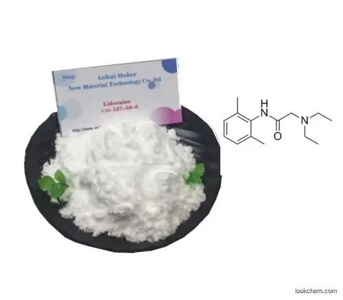 High Purity Research Chemical Local Anesthetic Product Lidocaine CAS 137-58-6 with 100% safe delivery