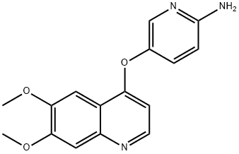 5-[(6,7-DIMETHOXYQUINOLIN-4-YL)OXY]PYRIDIN-2-AMINE