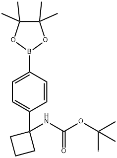 tert-butyl 1-(4-(4,4,5,5-tetraMethyl-1,3,2-dioxaborolan-2-yl)phenyl)cyclobutylcarbaMate