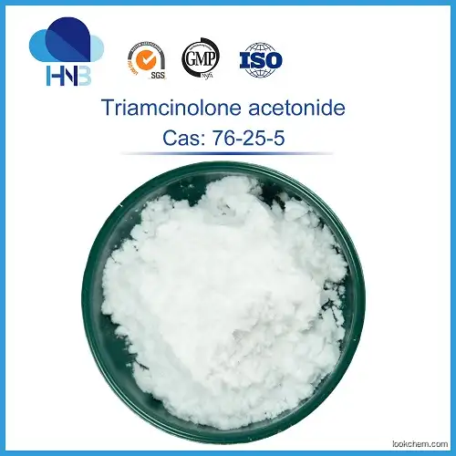 ISO Supply 76-25-5 Stock Medicine Grade Triamcinolone Acetonide Powder USP/Ep/Bp 99% Triamcinolone