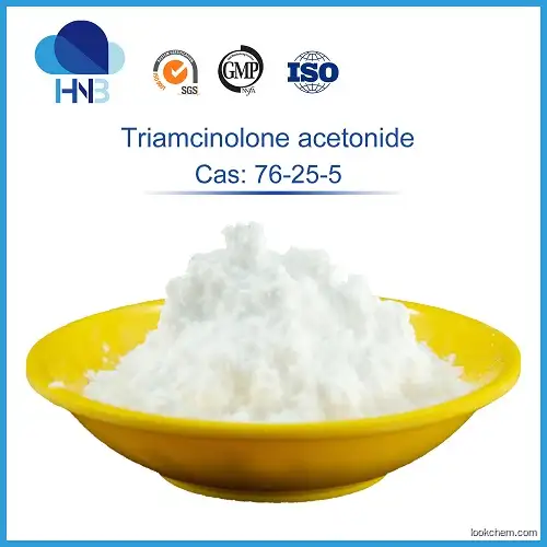 ISO Supply 76-25-5 Stock Medicine Grade Triamcinolone Acetonide Powder USP/Ep/Bp 99% Triamcinolone