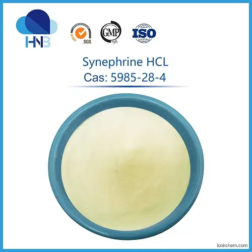 ISO Supply 5985-28-4 Stock Medicine Grade Synephrine Hydrochloride 98% Synephrine HCl Powder Synephrine