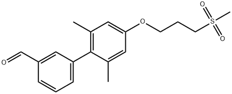 2',6'-diMethyl-4'-(3-(Methylsulfonyl)propoxy)biphenyl-3-carbaldehyde