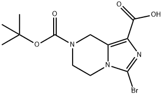 3-bromo-7-(tert-butoxycarbonyl)-5,6,7,8-tetrahydroimidazo[1,5-a]pyrazine-1-carboxylic acid