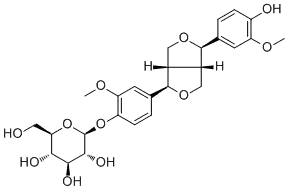 (-)-Pinoresinol 4-O-glucoside	 cas41607-20-9
