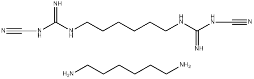 Poly(hexamethylenebicyanoguanide-hexamethylenediamine) hydrochloride