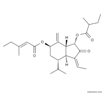 7β-(3-Ethyl-cis-crotonoyloxy)-1α-(2-methylbutyryloxy)-3,14-dehydro-Z-notonipetranone.