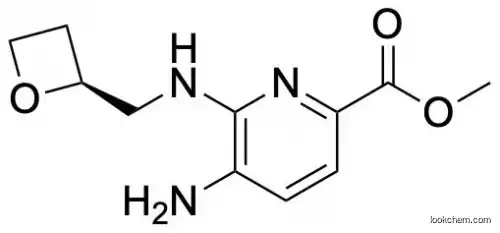 2-Pyridinecarboxylic acid, 5-amino-6-[[(2S)-2-oxetanylmethyl]amino]-, methyl ester(2230200-78-7)