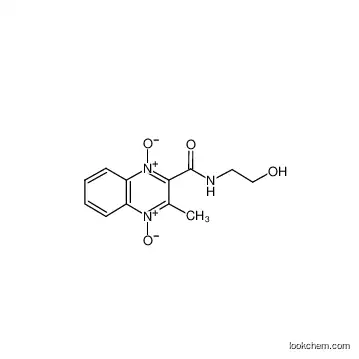 N-(2-hydroxyethyl)-3-methyl-4-oxido-1-oxoquinoxalin-1-ium-2-carboxamide/ 23696-28-8