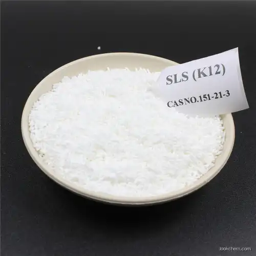 K12 powder Sodium Lauryl Sulfate 99%, SLS with best price CAS NO.151-21-3