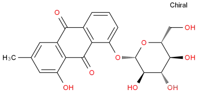 Chrysophanol 8-O-glucoside.