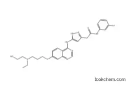 1H-Pyrazole-3-acetamide, 5-[[7-[3-[ethyl(2-hydroxyethyl)amino]propoxy]-4-quinazolinyl]amino]-N-(3-fluorophenyl)-
