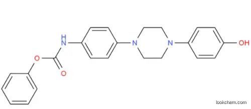 Carbamic acid,[4-[4-(4-hydroxyphenyl)-1-piperazinyl]phenyl]-, phenyl ester (9CI)