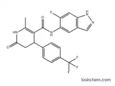 N-(6-Fluoro-1H-indazol-5-yl)-2-methyl-6-oxo-4-[4-(trifluoromethyl)phenyl]-1,4,5,6-tetrahydro-3-pyridinecarboxamide