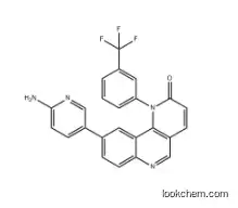 9-(6-Amino-3-pyridinyl)-1-[3-(trifluoromethyl)phenyl]benzo[h]-1,6-naphthyridin-2(1H)-one