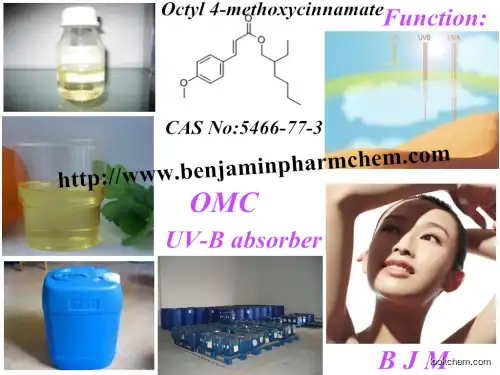 Octyl 4-methoxycinnamate CAS No: 5466-77-3 OMC  Sunscreen, anti-aging and uv absorbent