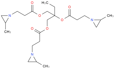 Trimethylolpropane Tris (2-methyl-1-aziridinepropionate) CAS 64265-57-2.