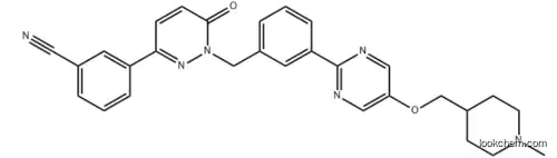 Benzonitrile, 3-[1,6-Dihydro-1-[[3-[5-[(1-Methyl-4-Piperidinyl)Methoxy]-2-PyriMidinyl]Phenyl]Methyl]-6-Oxo-3-Pyridazinyl] China manufacture