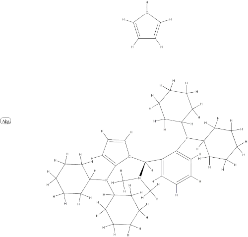 Taniaphos SL-T002-1, (1S)-1-(Dicyclohexylphosphino)-2-[(R)-[2-(dicyclohexylphosphino)phenyl](dimethylamino)methyl]ferrocene (acc to CAS)