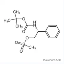 (-)-(1R)-1-[(1',1'-dimethylethoxycarbonyl)amino]-2-(methylsulfonyl)oxy-1-phenylethane