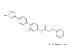 CarbaMic acid, N-[3-fluoro-4-[6-(2-Methyl-2H-tetrazol-5-yl)-3-pyridinyl]phenyl]-, phenylMethyl ester
