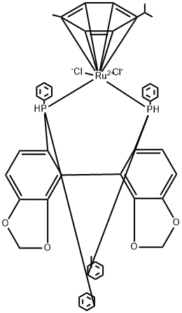 Chloro[(S)-(-)-5,5'-bis(diphenylphosphino)-4,4'-bi-1,3-benzodioxole](p-cymene)ruthenium(II)chloride[RuCl (p-cymene)((S)-segphos)]Cl