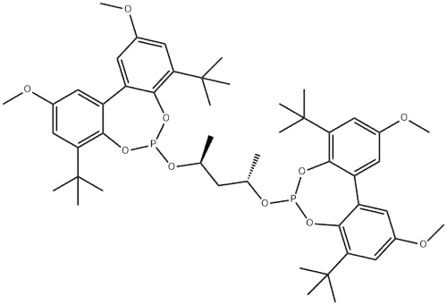 (-)-6,6'-{[(1S,3S)-1,3-Dimethyl-1,3-propanediyl]bis(oxy)}bis[4,8-bis(t-butyl)-2,10-dimethoxy-bibenzo[d,f][1,3,2]dioxaphosphepin],min.95%(S,S)-Chiraphite