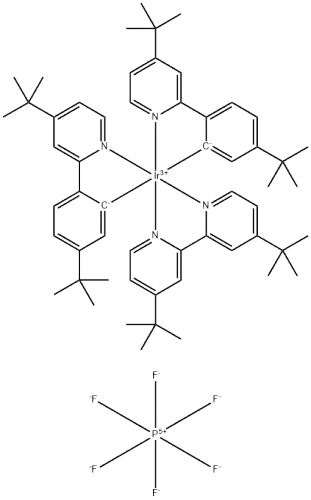Iridium(1+),[4,4'-bis(1,1-dimethylethyl)-2,2'-bipyridine-κN1,κN1']bis[5-(1,1-dimethylethyl)-2-[4-(1,1-dimethylethyl)-2-pyridinyl-κN]phenyl-κC]-,(OC-6-33)-,hexafluorophosphate(1-)