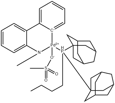 Palladium, [butylbis(tricyclo[3.3.1.13,7]dec-1-yl)phosphine](methanesulfonato-κO)[2'-(methylamino-κN)[1,1'-biphenyl]-2-yl-κC]-