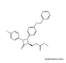 Methyl (3R,4S)-1-(4-fluorophenyl)-2-oxo-4-[4-(phenylmethoxy)phenyl]-3-azetidinepropanoate