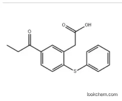 2-Phenylthio-5-propionylphenylacetic acid