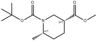 1-tert-butyl 3-methyl (3R,6S)-rel-6-methylpiperidine-1,3-dicarboxylate