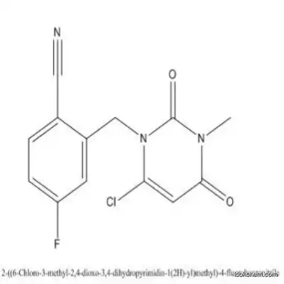 2- ((6-chloro-3-Methyl-2, 4-dioxo-3, 4-dihydropyriMidin-1(2H)-yl)Methyl) -4-Fluorobenzonitrile : 865759-24-6