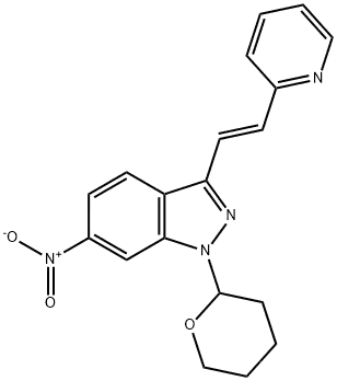 (E)-6-Nitro-3-[2-(pyridin-2-yl)ethenyl]-1-(tetrahydro-2H-pyran-2-yl)-1H-indazole