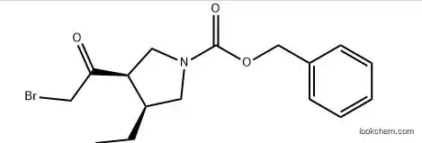 (3R,4S)-3-(2-Bromoacetyl)-4-ethyl-1-pyrrolidinecarboxylic acid phenylmethyl ester  supplier
