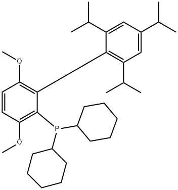 2-(Dicyclohexylphosphino)-3,6-dimethoxy-2'-4'-6'-tri-i-propyl-1,1'-biphenyl, min. 98% BrettPhos，