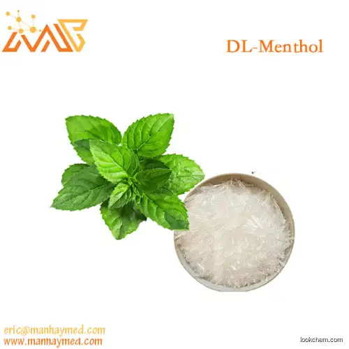 Supply Food Grade Peppermint extract DL-Menthol 98% 89-78-1