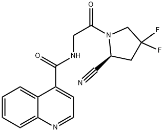 (S)-N-(2-(2-cyano-4,4-difluoropyrrolidin-1-yl)-2-oxoethyl)quinoline-4-carboxamide