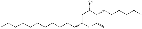 3-Hexyltetrahydro-4-hydroxy-6-undecyl-2H-pyran-2-one