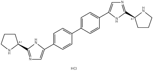 1H-IMidazole, 5,5'-[1,1'-biphenyl]-4,4'-diylbis[2-(2S)-2-pyrrolidinyl-, hydrochloride (1:4) Cas no.1009119-83-8 98%