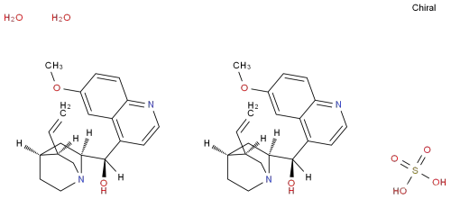 Quinine sulfate dihydrate cas 6119-70-6